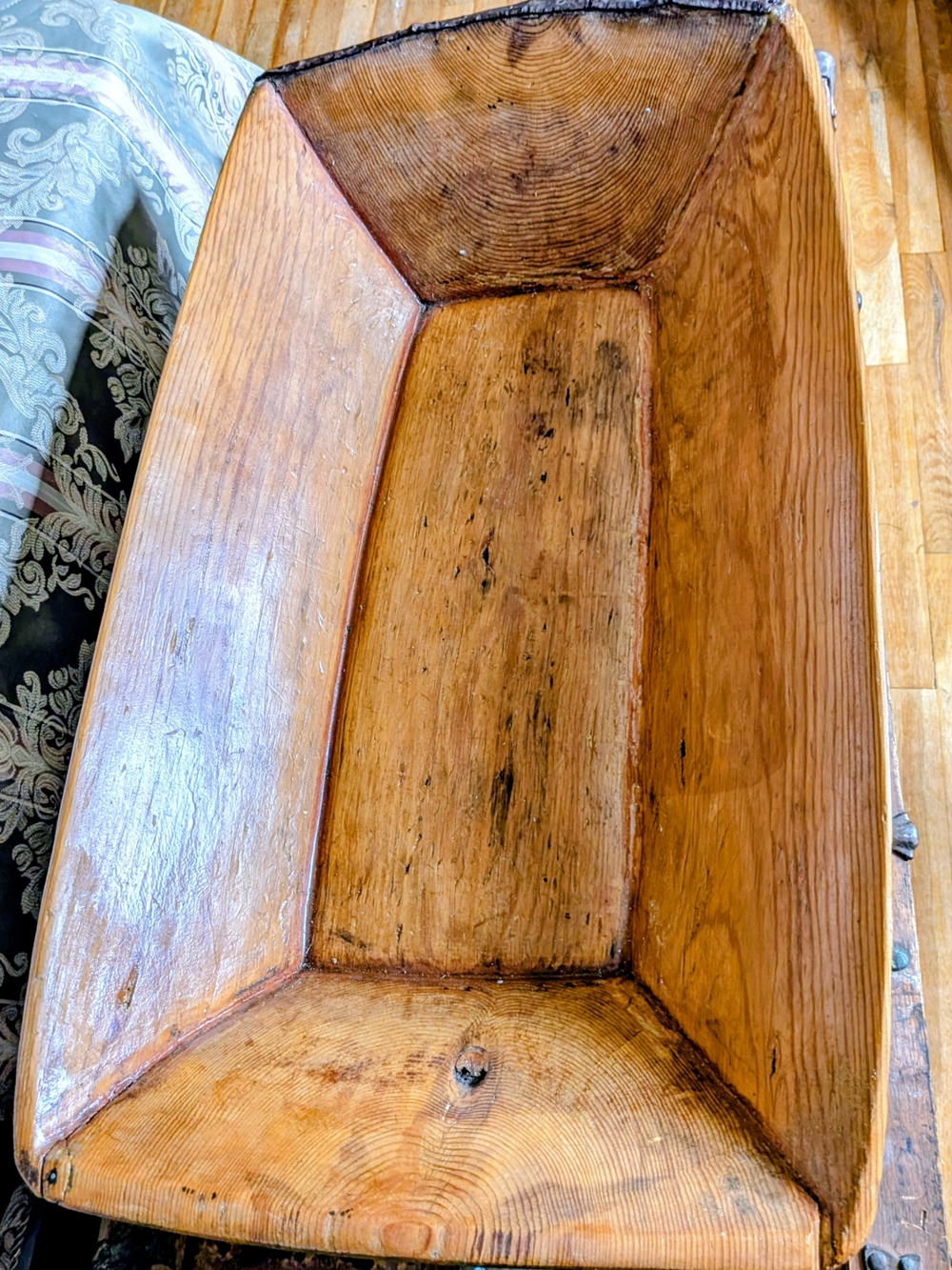 STUNNING ANTIQUE Wooden Dough Bowl